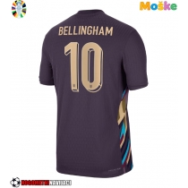 Moške Nogometnih dresov Anglija Jude Bellingham #10 Gostujoči EP 2024 Kratki rokavi